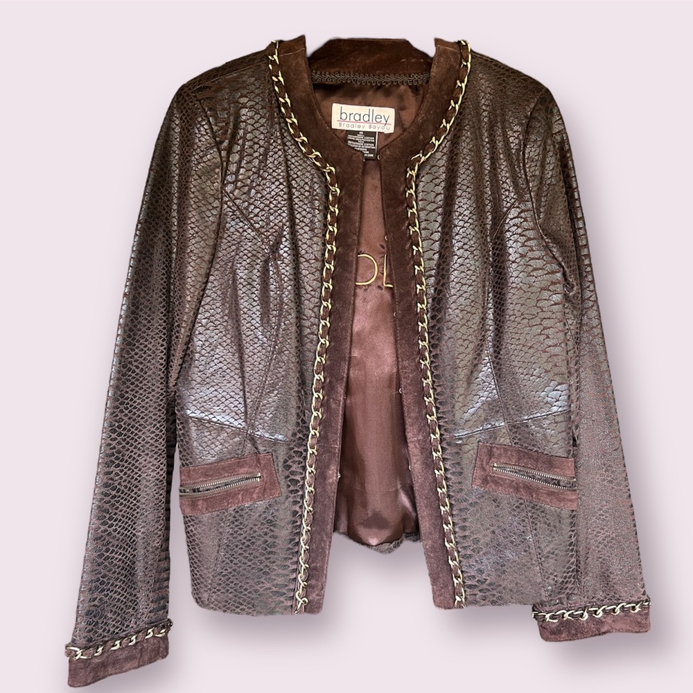 Vintage Bradley Bayou Leather Jacket - Brown XS